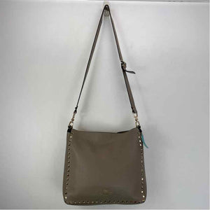 Pre-Owned Valentino Grey Leather Designer Handbag