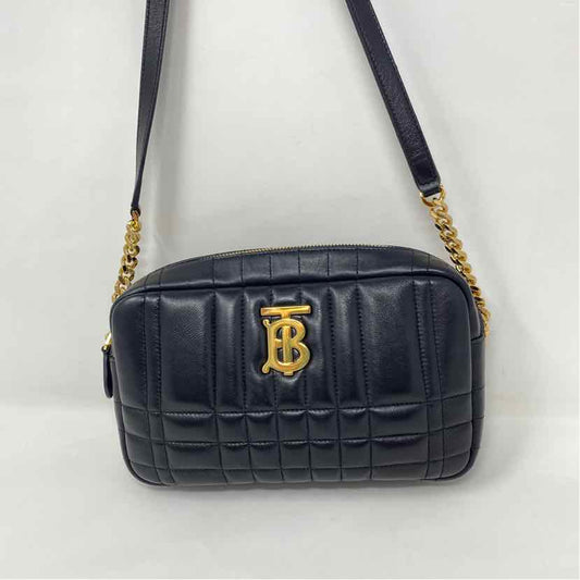 Pre-Owned Burberry Black Leather Designer Handbag