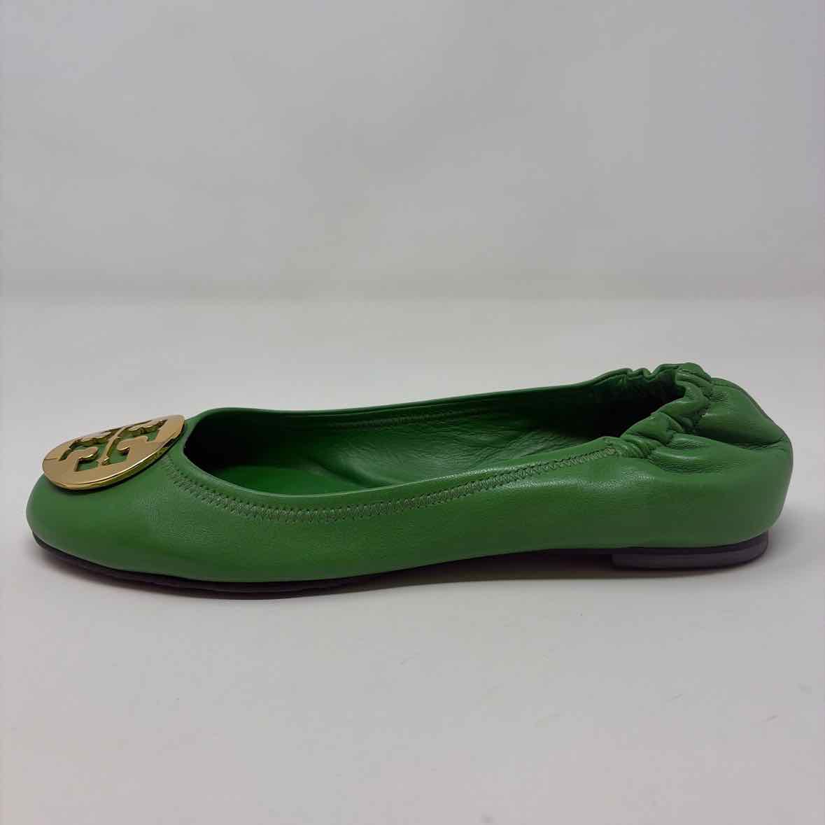 Pre-Owned Shoe Size 8 Tory Burch Green Flats