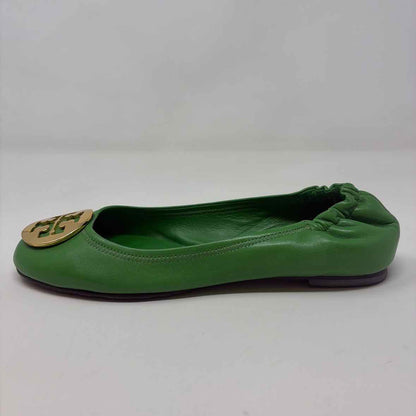 Pre-Owned Shoe Size 8 Tory Burch Green Flats