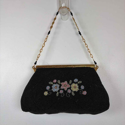 Pre-Owned Denise Francelle Black Multi Beaded Handbag