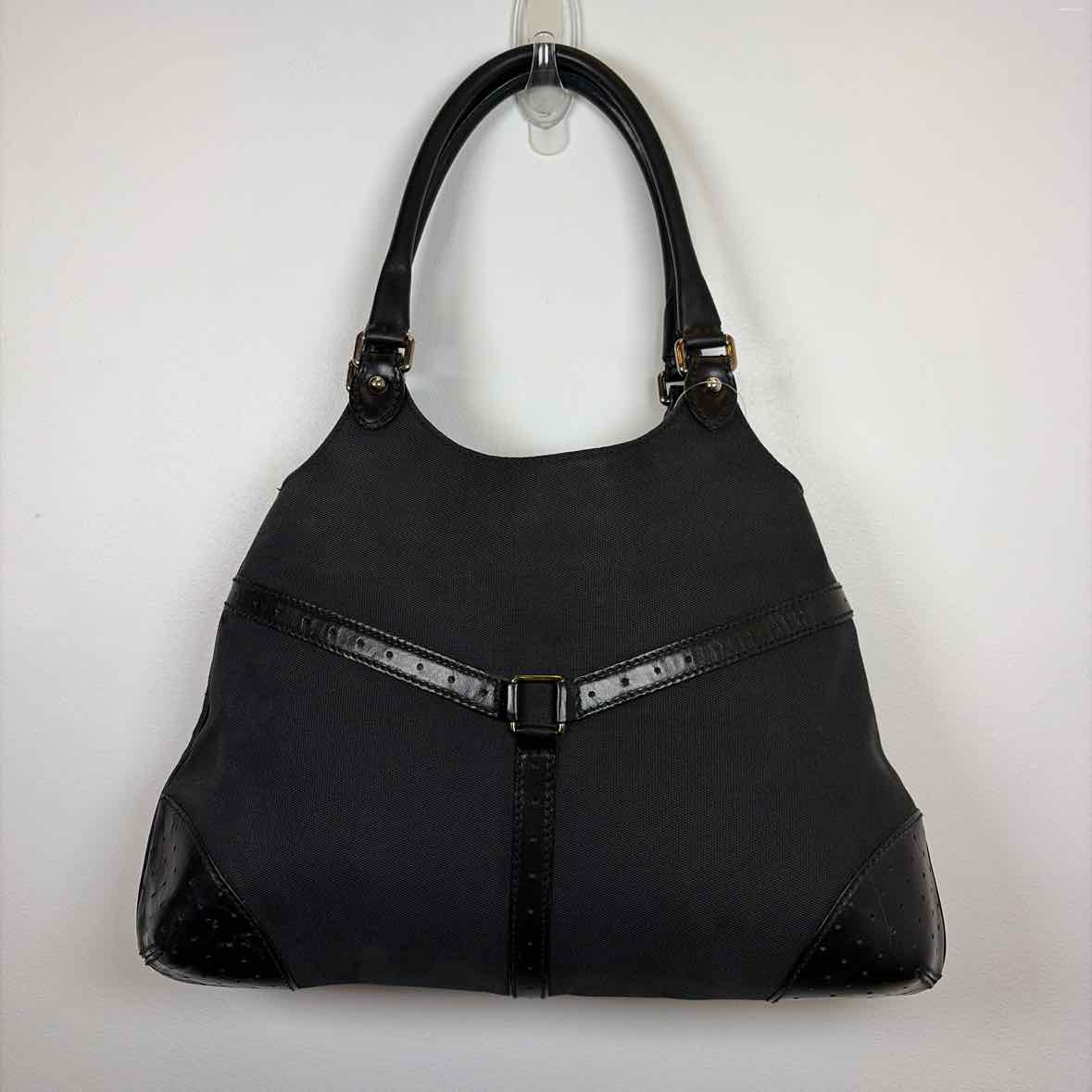 Pre-Owned Gucci Black Fabric Designer Handbag
