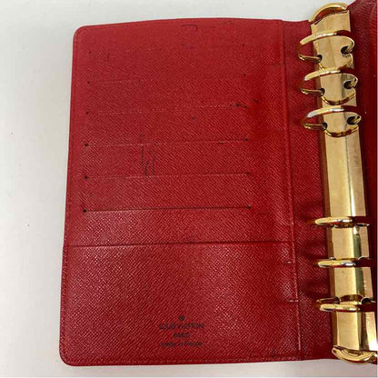 Pre-Owned Louis Vuitton Red Leather Designer Wallet