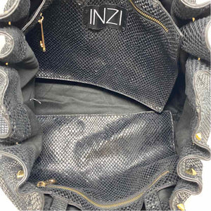 Pre-Owned INZI Black Leather Handbag