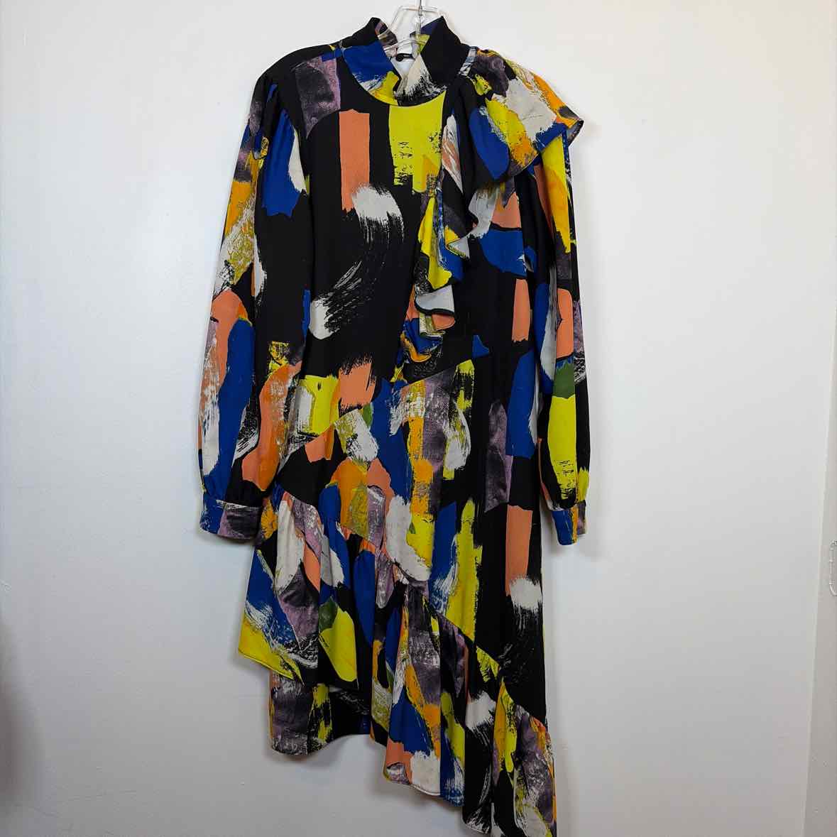 Pre-Owned Size 6/M Asos Black Multi Casual Dress