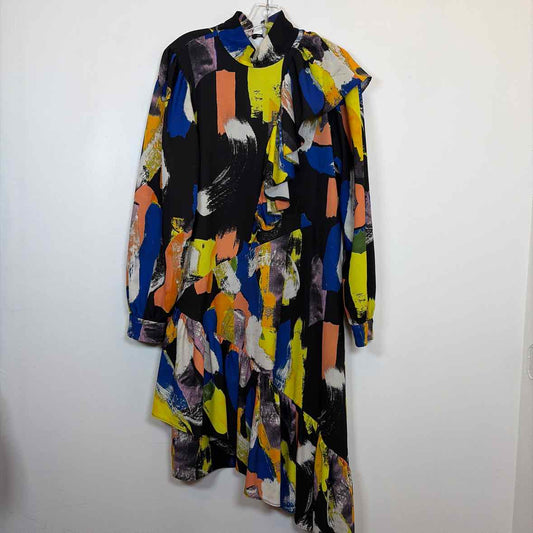 Pre-Owned Size 6/M Asos Black Multi Casual Dress