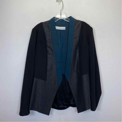 DAMAGE Pre-Owned Size 10/L Teresa Crownshield Black Multi Jacket