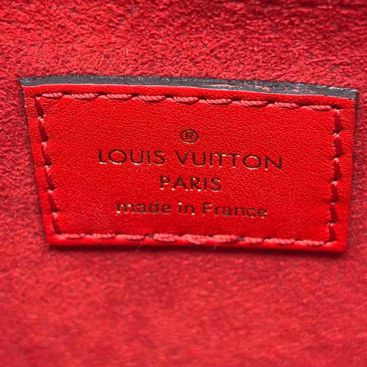 Pre-Owned Louis Vuitton Red Canvas Designer Handbag