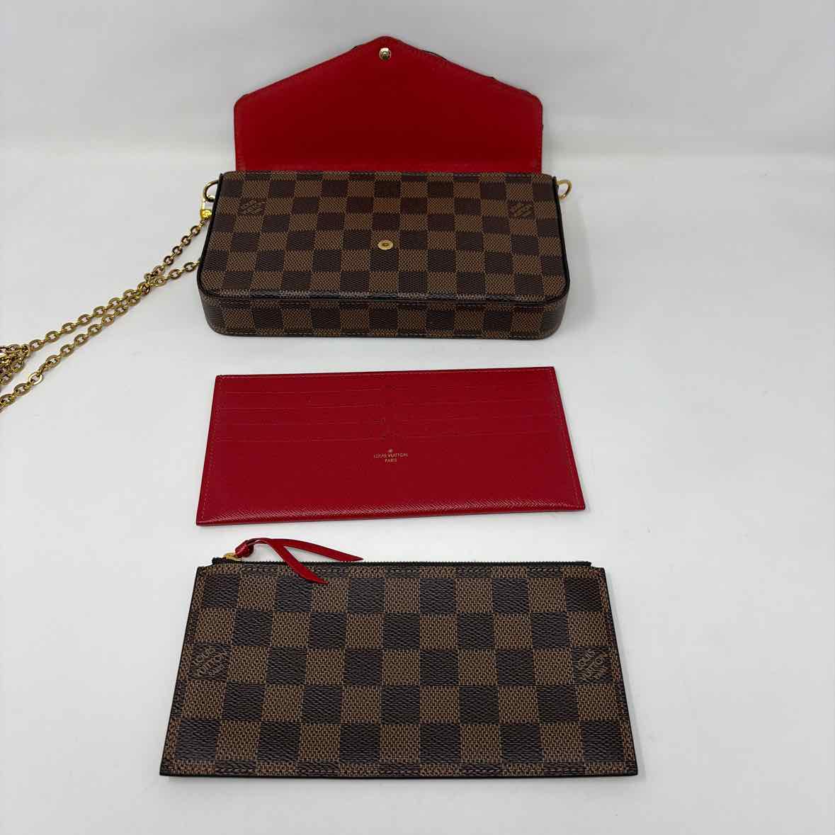 Pre-Owned Louis Vuitton Damier Eben Canvas Designer Handbag