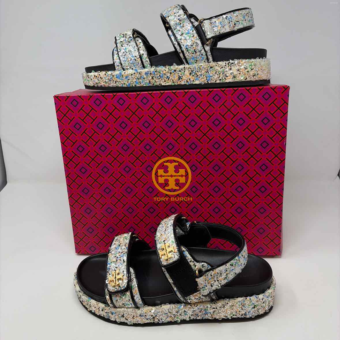 Pre-Owned Shoe Size 9 Tory Burch Sparkle Sandals