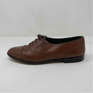 Pre-Owned Gucci Brown Leather Shoe Size 8 Designer Shoes