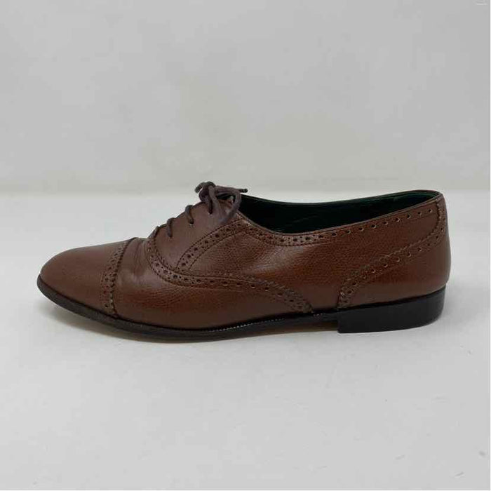 Pre-Owned Gucci Brown Leather Shoe Size 8 Designer Shoes