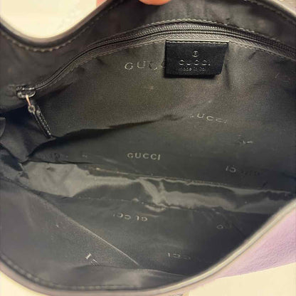 Pre-Owned Gucci Purple Velvet Designer Handbag
