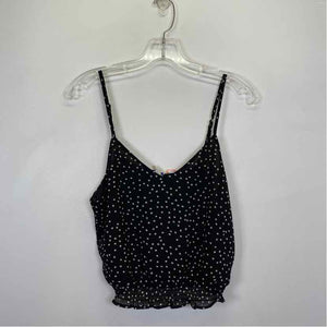 Pre-Owned Size M She & Sky Black Polka Dot Top
