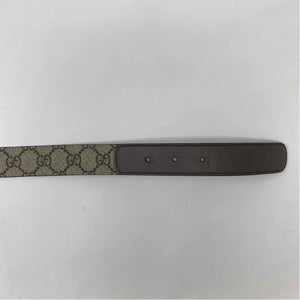 Pre-Owned Gucci Monogram Canvas Designer Belt