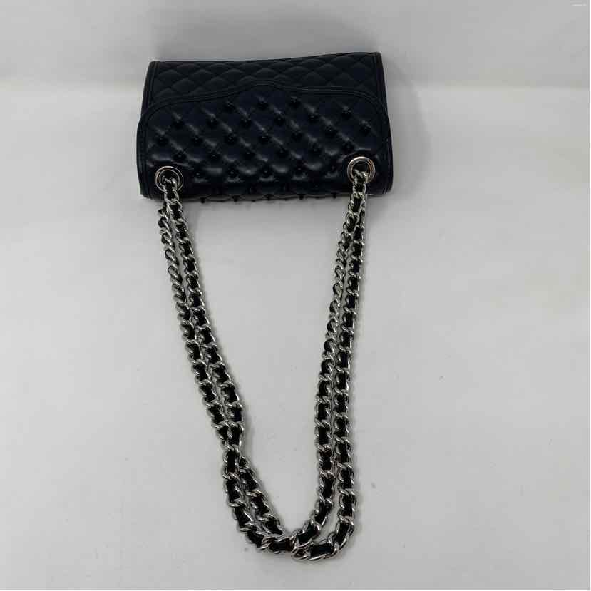Pre-Owned Rebecca Minkoff Black & Silver Leather Handbag