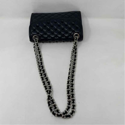 Pre-Owned Rebecca Minkoff Black & Silver Leather Handbag