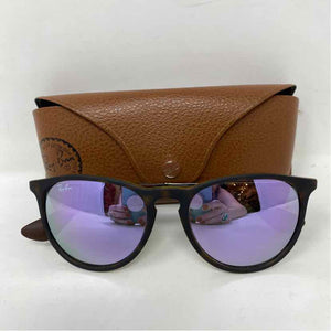 Pre-Owned Ray Beams Brown Plastic Sunglasses