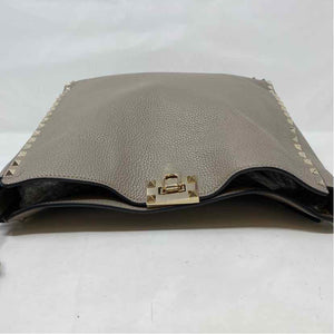 Pre-Owned Valentino Grey Leather Designer Handbag