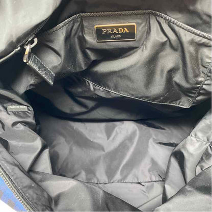 Pre-Owned Prada Plaid Nylon Designer Handbag