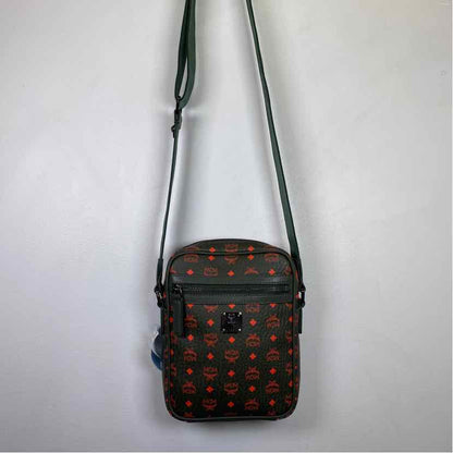 Pre-Owned MCM Olive Leather Designer Handbag