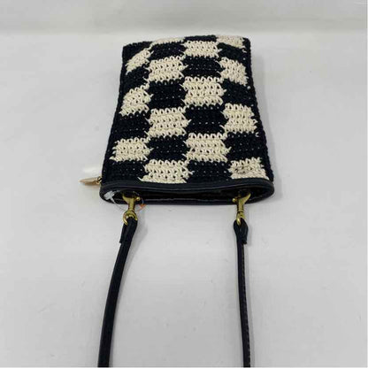 Pre-Owned Clare V Black/White Crochet Handbag