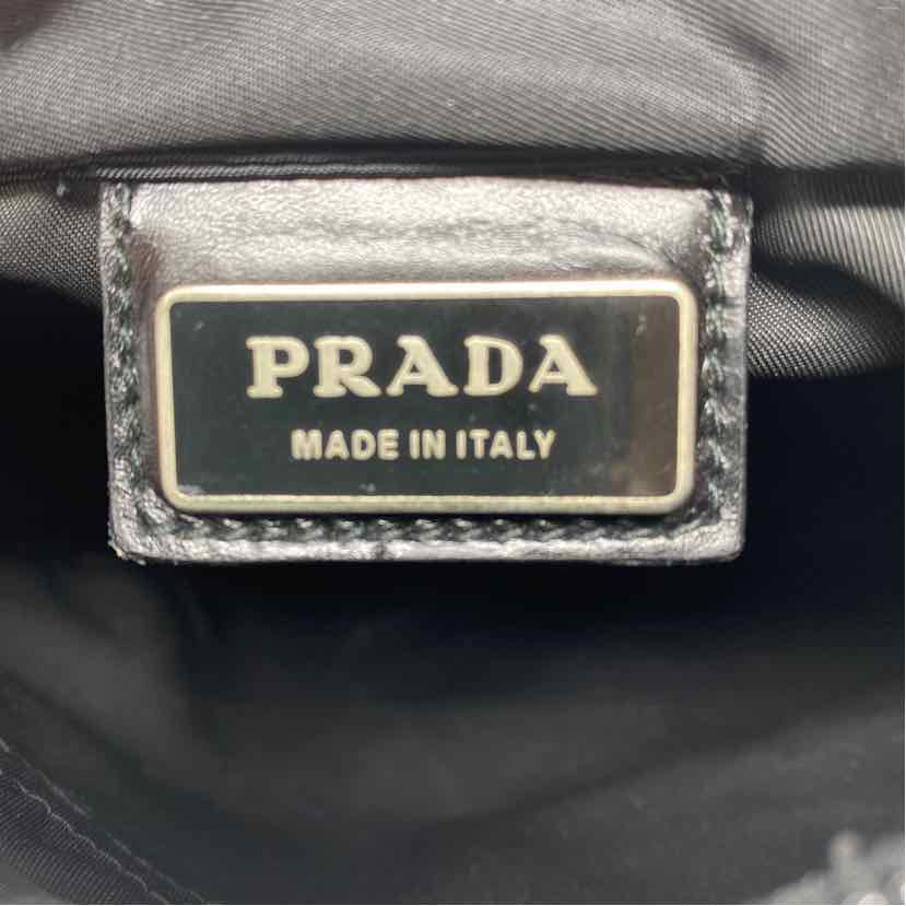 Pre-Owned Prada Black Nylon Designer Handbag