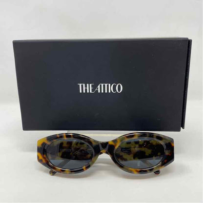 Pre-Owned The Attico Tortoise Plastic Designer Sunglasses