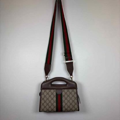 Pre-Owned Gucci Monogram Canvas Designer Handbag