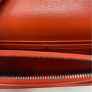 Pre-Owned Saint Laurent Orange Leather Designer Handbag