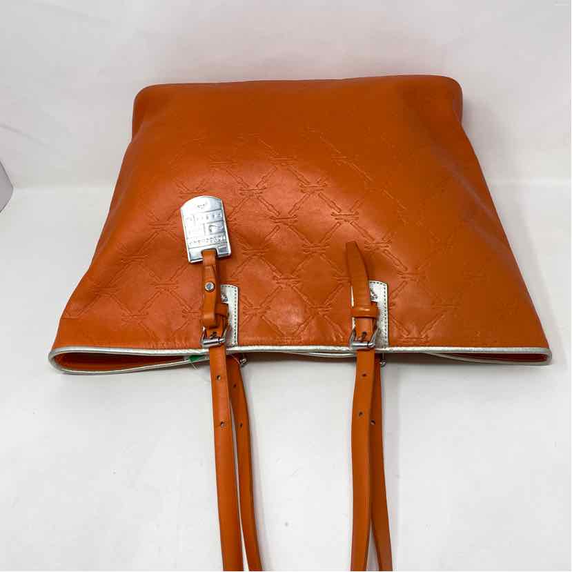 Pre-Owned Longchamp Orange Leather Handbag