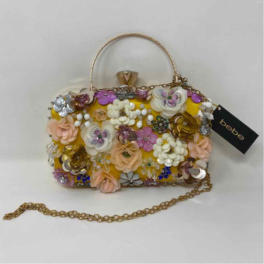 Pre-Owned Bebe Yellow Multi Beaded Handbag