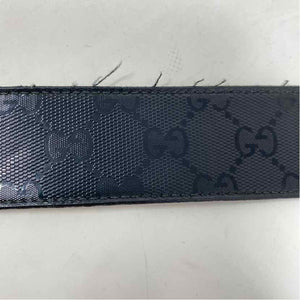 Pre-Owned Gucci Black Canvas Designer Belt