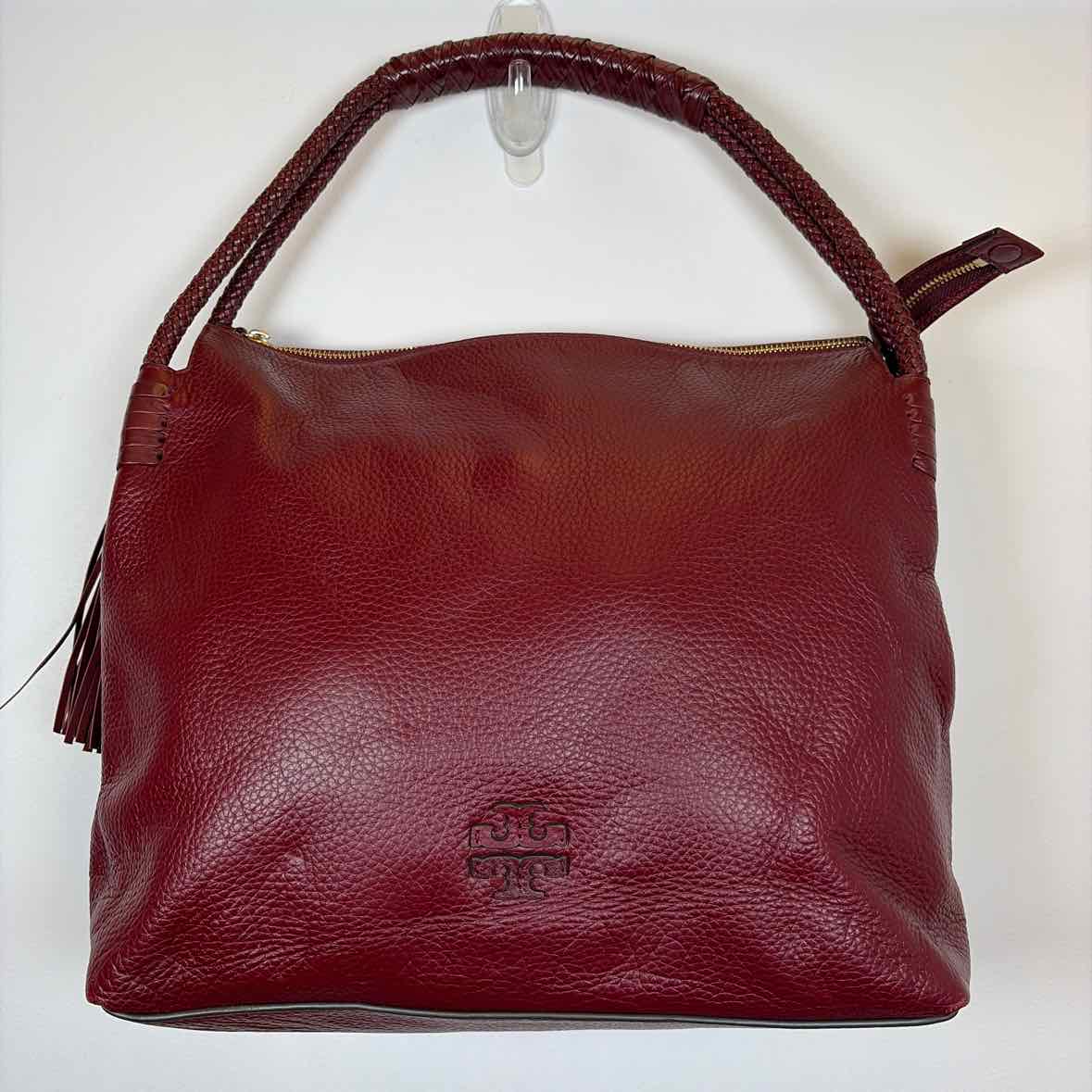 Pre-Owned Tory Burch Burgundy Leather Handbag