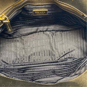Pre-Owned Prada Gold Fabric Designer Handbag