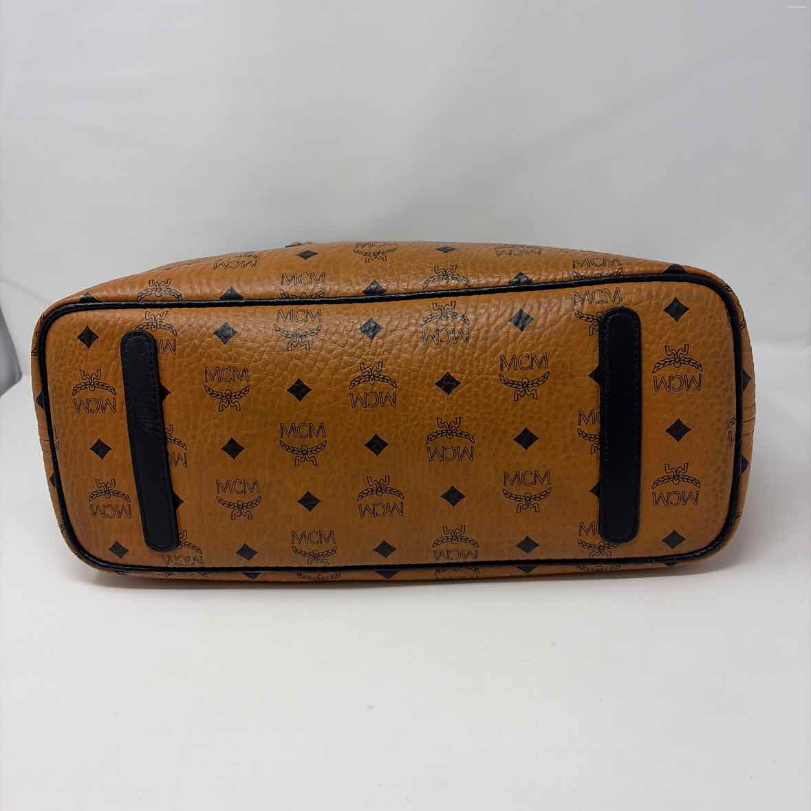 Pre-Owned MCM Cognac Leather Designer Handbag