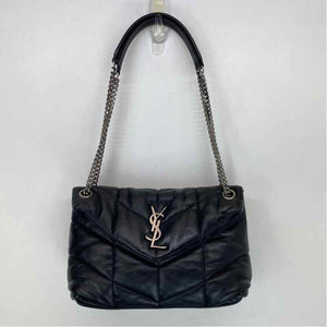 Pre-Owned Saint Laurent Black Leather Designer Handbag