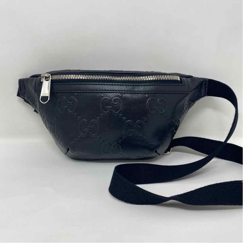 Pre-Owned Gucci Black Leather Designer Handbag