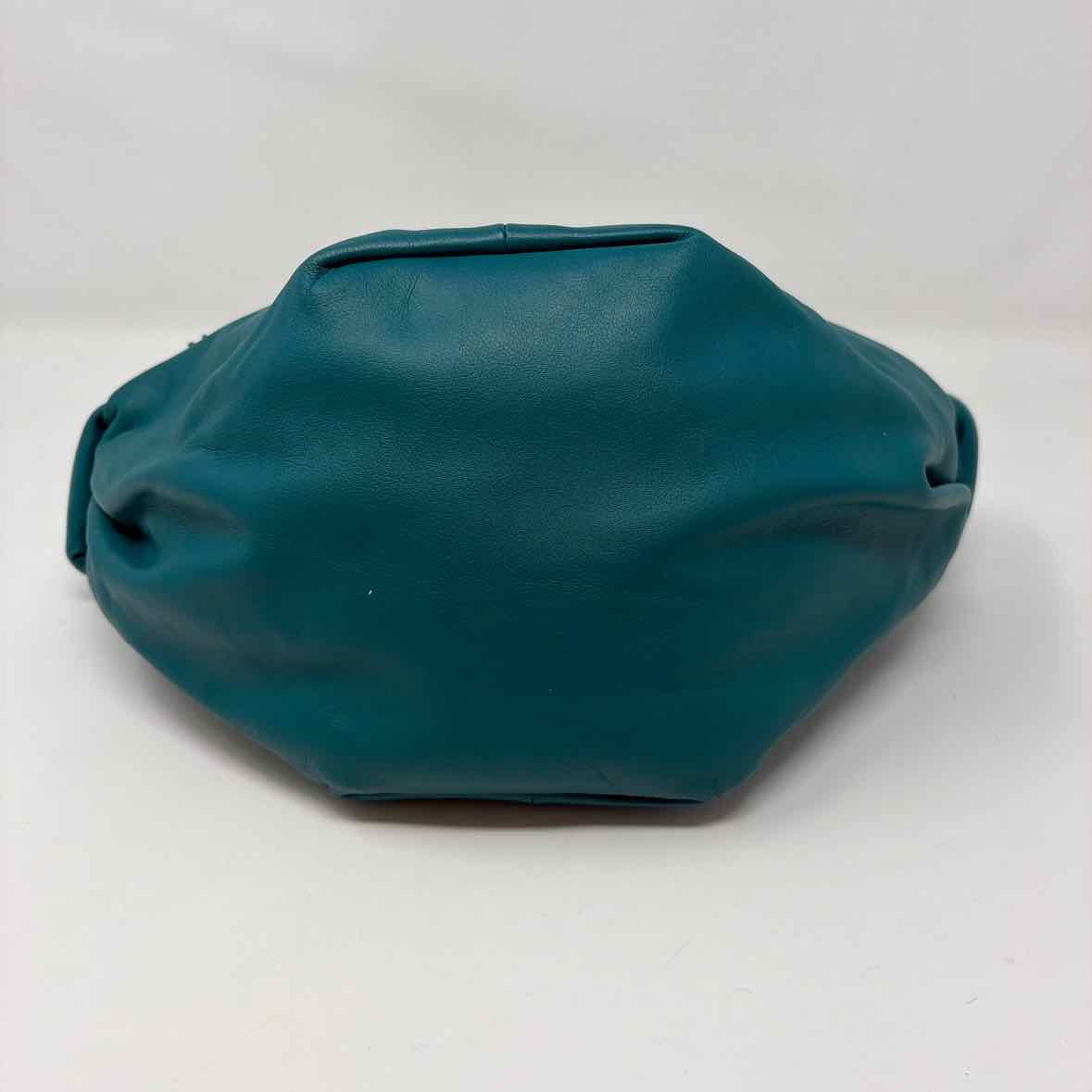 Pre-Owned Bottega Veneta Teal Leather Designer Handbag