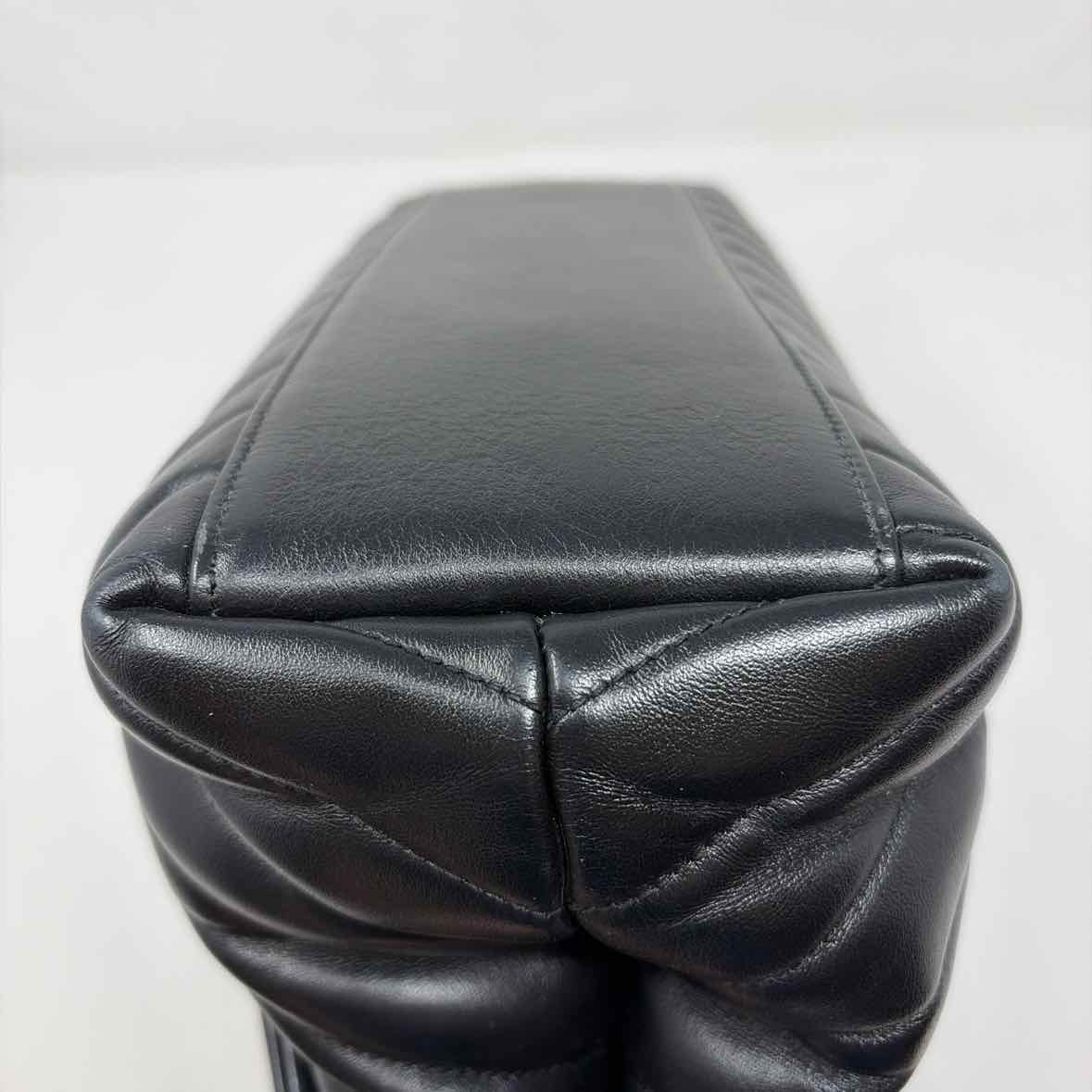 Pre-Owned Saint Laurent Black Leather Designer Handbag