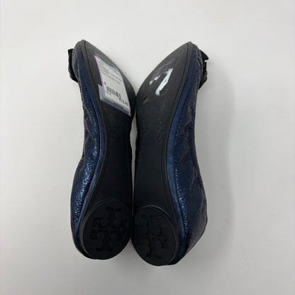 Pre-Owned Shoe Size 9 Tory Burch Navy Flats