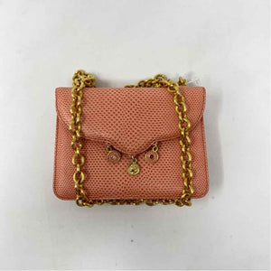 Pre-Owned Judith Leiber Coral Leather Handbag