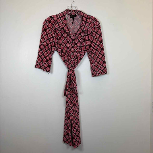 Pre-Owned Size 8/M Laundry Pink/Black Casual Dress