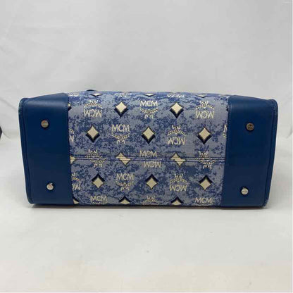 Pre-Owned MCM Denim Canvas Designer Handbag