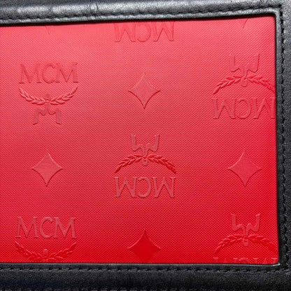 Pre-Owned MCM Red/Black Canvas Designer Handbag