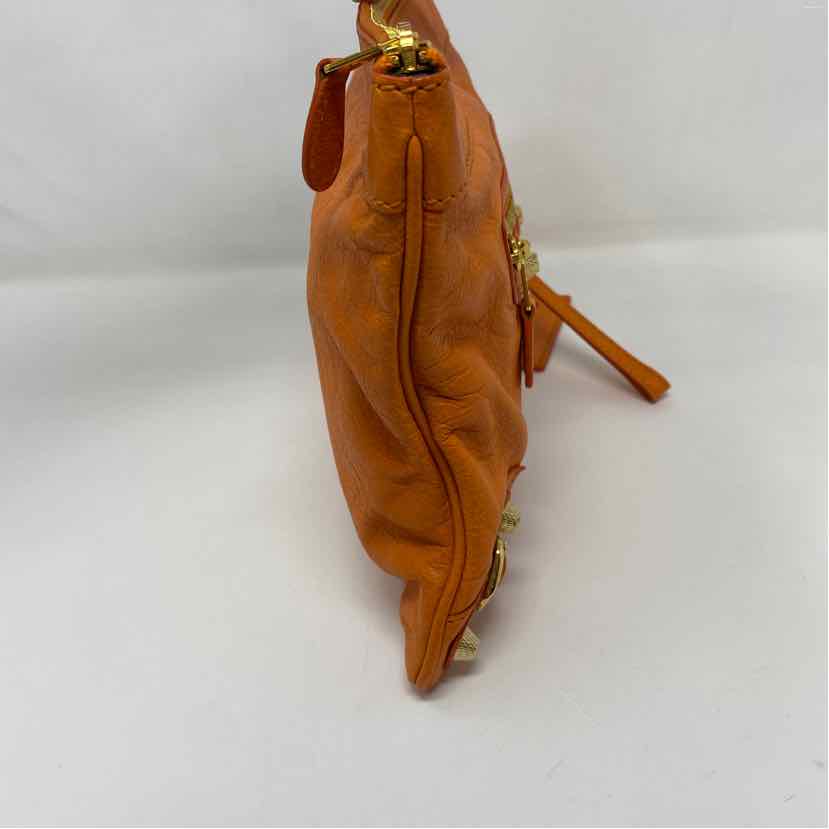 Pre-Owned Balenciaga Orange Leather Designer Handbag