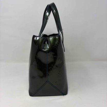 Pre-Owned Louis Vuitton Green Patent Designer Handbag