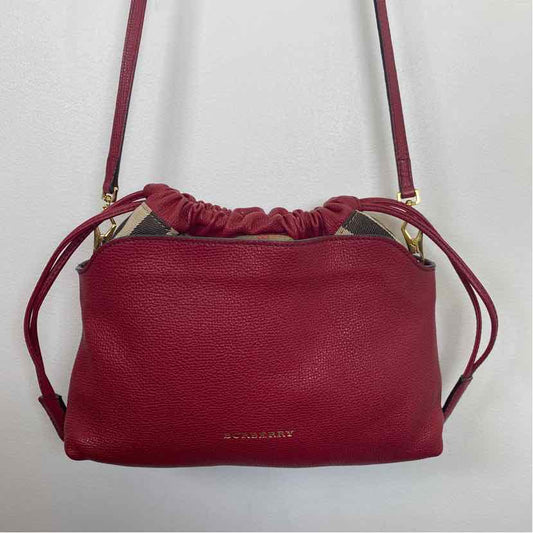 Pre-Owned Burberry Magenta Fabric Designer Handbag