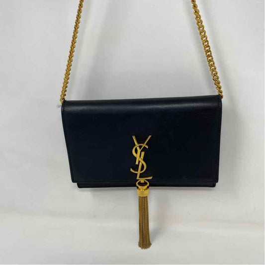 Pre-Owned Saint Laurent Black Leather Designer Handbag