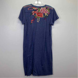 Pre-Owned Size S Johnny Was Navy Casual Dress